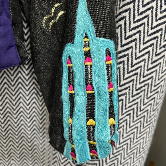 Vintage pushpa kaktus city applique jacket - Picture 6 of 7